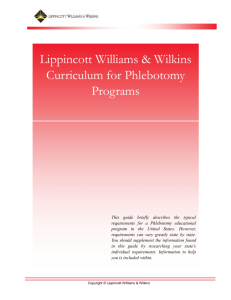 Lippincott Williams & Wilkins Curriculum for Phlebotomy Programs