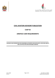 CIVIL AVIATION ADVISORY PUBLICATION CAAP 65 AIRSPACE