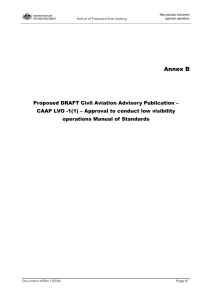 Civil Aviation Advisory Publication - CAAP LVO-1(1)