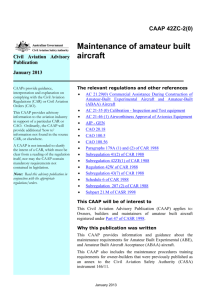 Civil Aviation Advisory Publication - CAAP 42ZC