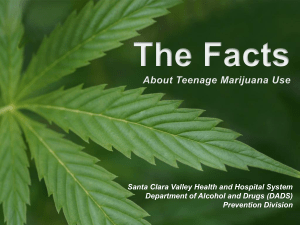Teen Marijuana Use - County of Santa Clara