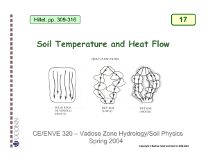 Soil Temperature and Heat Flow