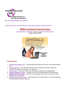 Differentiated Instruction