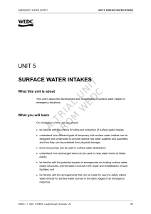 Surface Water Intakes