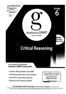 The Critical Reasoning Guide 4th edition