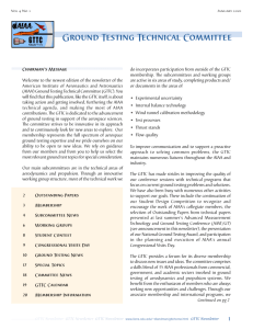 Ground Testing Technical Committee - AIAA Info