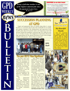 succession planning at gpd - The Government of The Bahamas