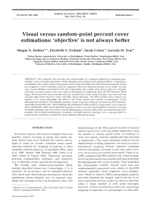 Visual versus random-point percent cover estimations