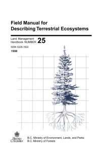 Field Manual for Describing Terrestrial Ecosystems