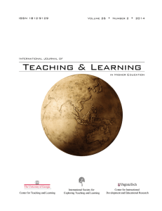 Untitled - International Society for Exploring Teaching and Learning