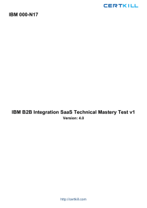 IBM 000-N17 IBM B2B Integration SaaS Technical