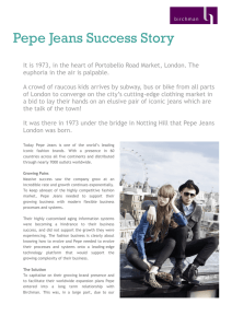 Pepe Jeans Success Story