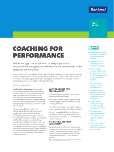 coaching for performance