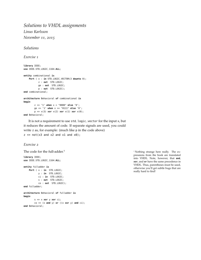 vhdl case multiple assignments