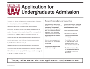 Application for Undergraduate Admission - Apply Online