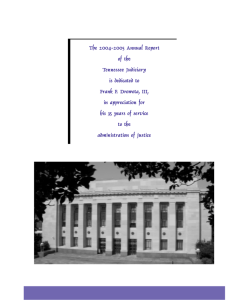 The 2004-2005 Annual Report of the Tennessee Judiciary is