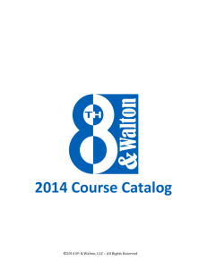2014 Course Catalog