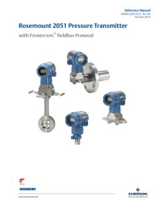 Manual: Rosemount 2051 Pressure Transmitter with FOUNDATION