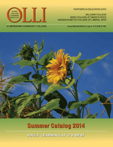 Summer Catalog 2014 Summer Catalog 2014