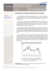1 Determinants of Investment Activity: the Case of Greece
