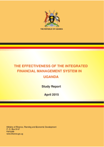 the effectiveness of the integrated financial management system in