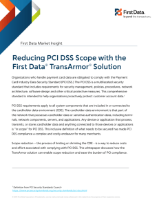 Reducing PCI DSS Scope with the TransArmor Solution