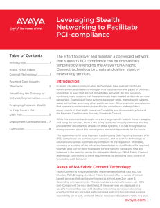 Leveraging Stealth Networking to Facilitate PCI-compliance