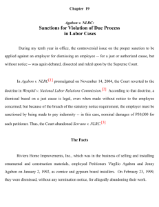 Agabon v. NLRC: Sanctions for Violation of Due Process in Labor