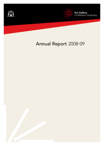 Annual Report 2008-09 - Art Gallery of Western Australia