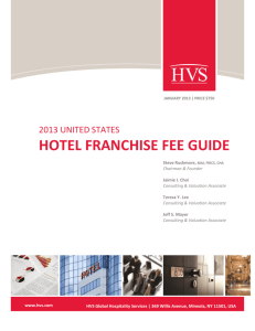 2013 US Hotel Franchise Fee Guide