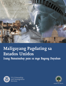 Maligayang Pagdating sa Estados Unidos Isang Pamatnubay para