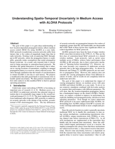 Understanding Spatio-Temporal Uncertainty in Medium Access with