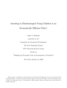 Investing in Disadvantaged Young Children is an