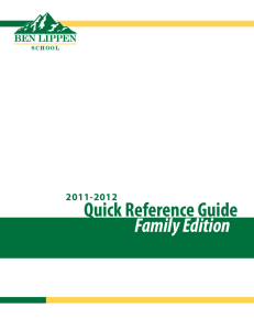 Quick Reference Guide Family Edition