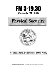 FM 3-19.30 Physical Security - The Whole Building Design Guide