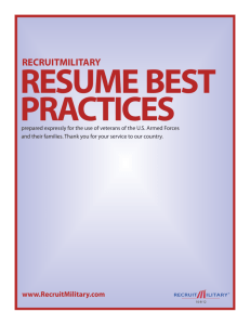 Resume Best Practices