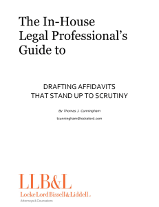 The In-House Legal Professional's Guide to