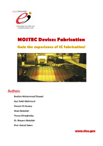 MOSTEC Devices Fabrication
