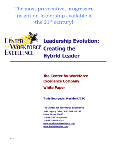Leadership Evolution: Creating the Hybrid Leader