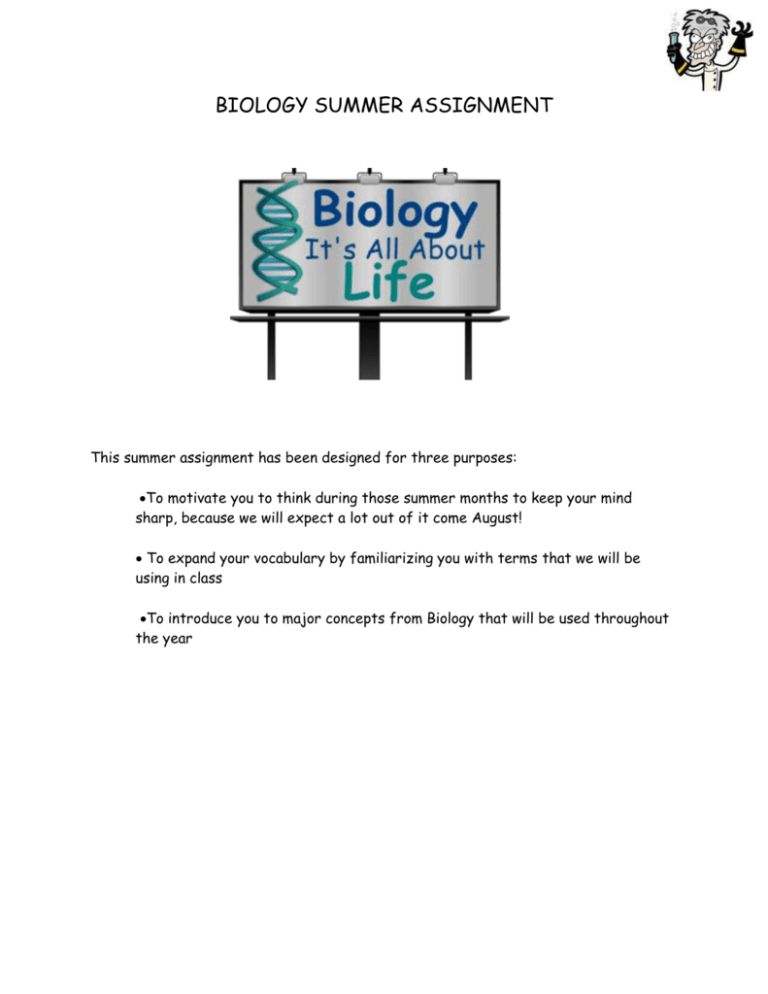 biology video assignment