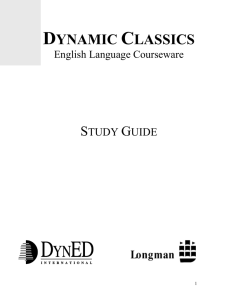 Welcome to the Dynamic Classics Series