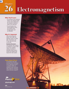 Chapter 26: Electromagnetism