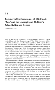 Commercial Epistemologies of Childhood: “Fun” and the Leveraging