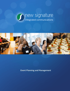 New Signature event management team