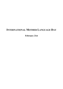 06.February 21st-International Mother Language Day