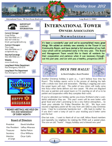 Newsletter - International Tower