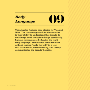 Read Chapter 9, "Body Language"