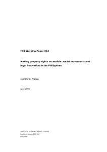 IDS Working Paper 244 Making property rights accessible