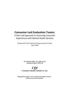 Consumer‐Led Evaluation Teams