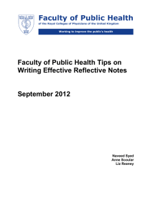 Tips On Writing Effective Reflective Notes